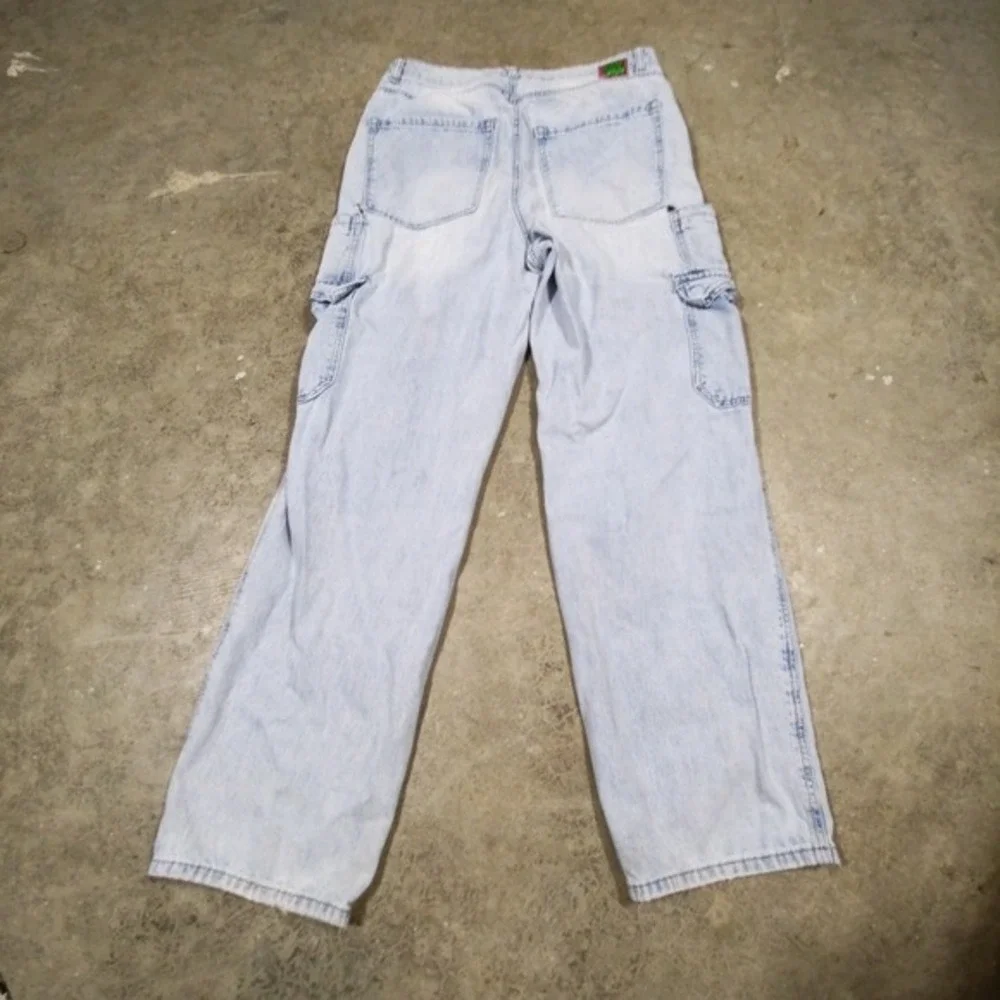 Y2K‎ Empyre Tori Light Wash Denim Cargo Pants Size 10 Skate Streetwear Style VTG